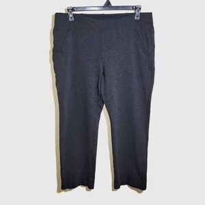 Chicos Fabulously Slimming Grey Pull On Pants 2.5 Large 14 Short